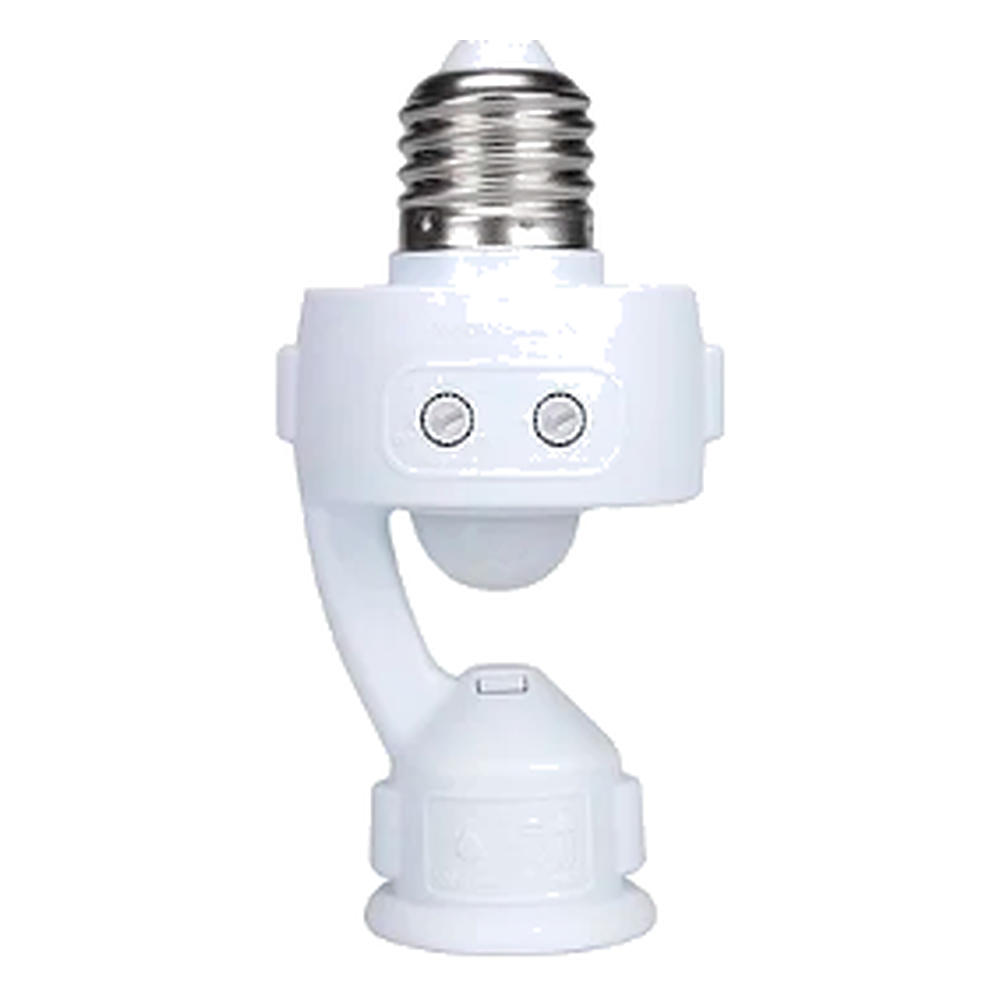 Sensor DE Presenca Soquete E27 Com Fotocelula Com Ajustes Mpq 40F Margirius