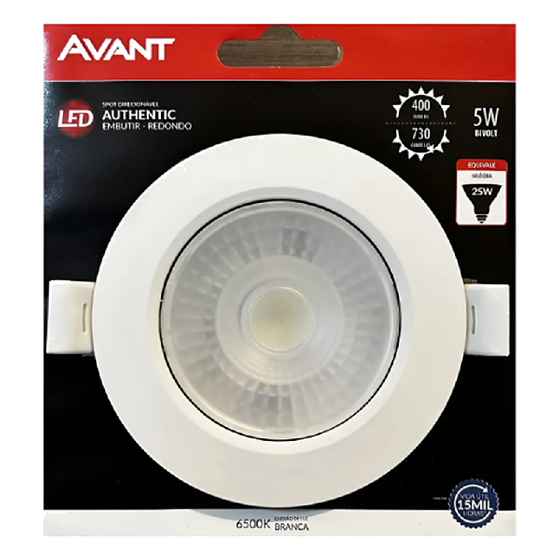 Spot Led 5W Redondo 3000K Avant