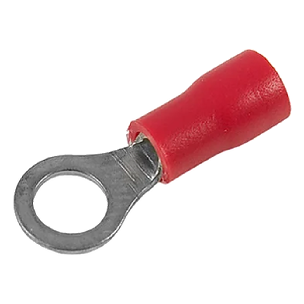 Terminal Olhal Anel Pre Isolado (D) 10 MM Vermelho