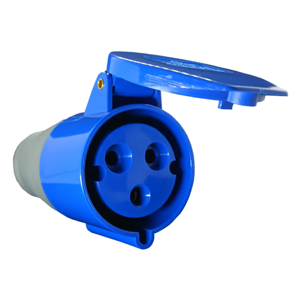 Acoplamento Industrial (Femea) 220V 16A 2PT 6H AZ Soprano