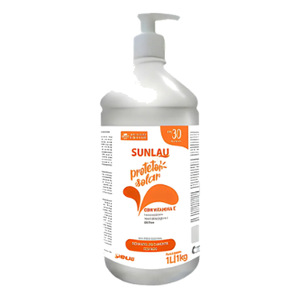 Sunlau Protetor Solar Fps 30 Uva/Uvb Com Vitamina E 1 Litro Henlau