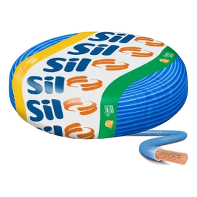 Cabo Flexsil 750V 1,50MM Azul Rolo C/ 100M Sil
