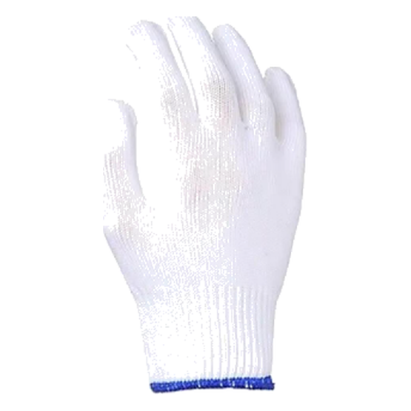 Luva Helanca Branca Azul 42559 Luvertex