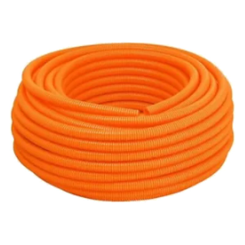 Eletroduto Conduite Corrugado Laranja 3/4 25 MM Metro Ekflex