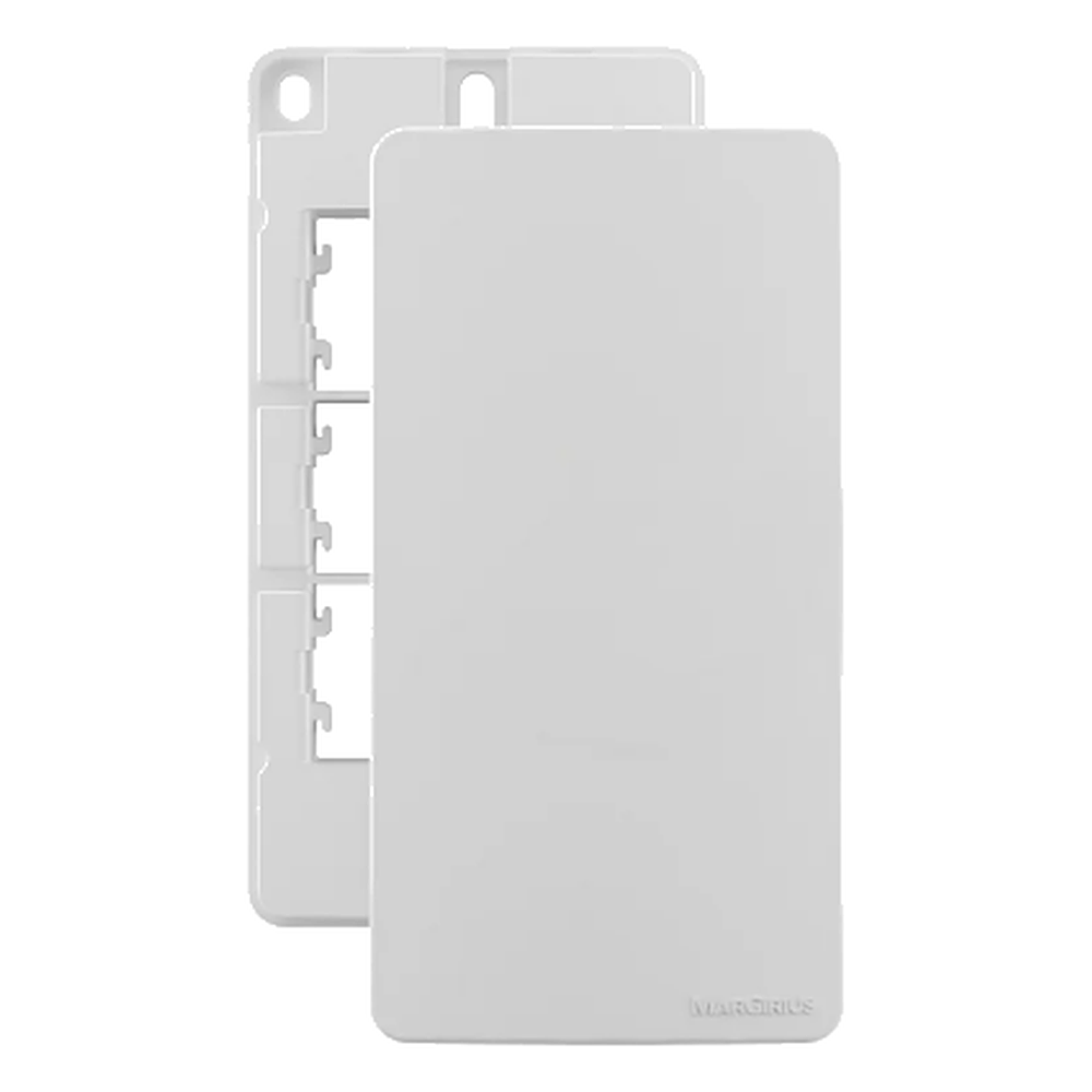 Placa P/ Condulete 1 Pol Cega Horiz C/ Suporte Sleek Branco Margirius