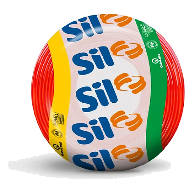 Cabo Flexsil 750V 1,50MM Vermelho Rolo C/ 100 Metros Sil