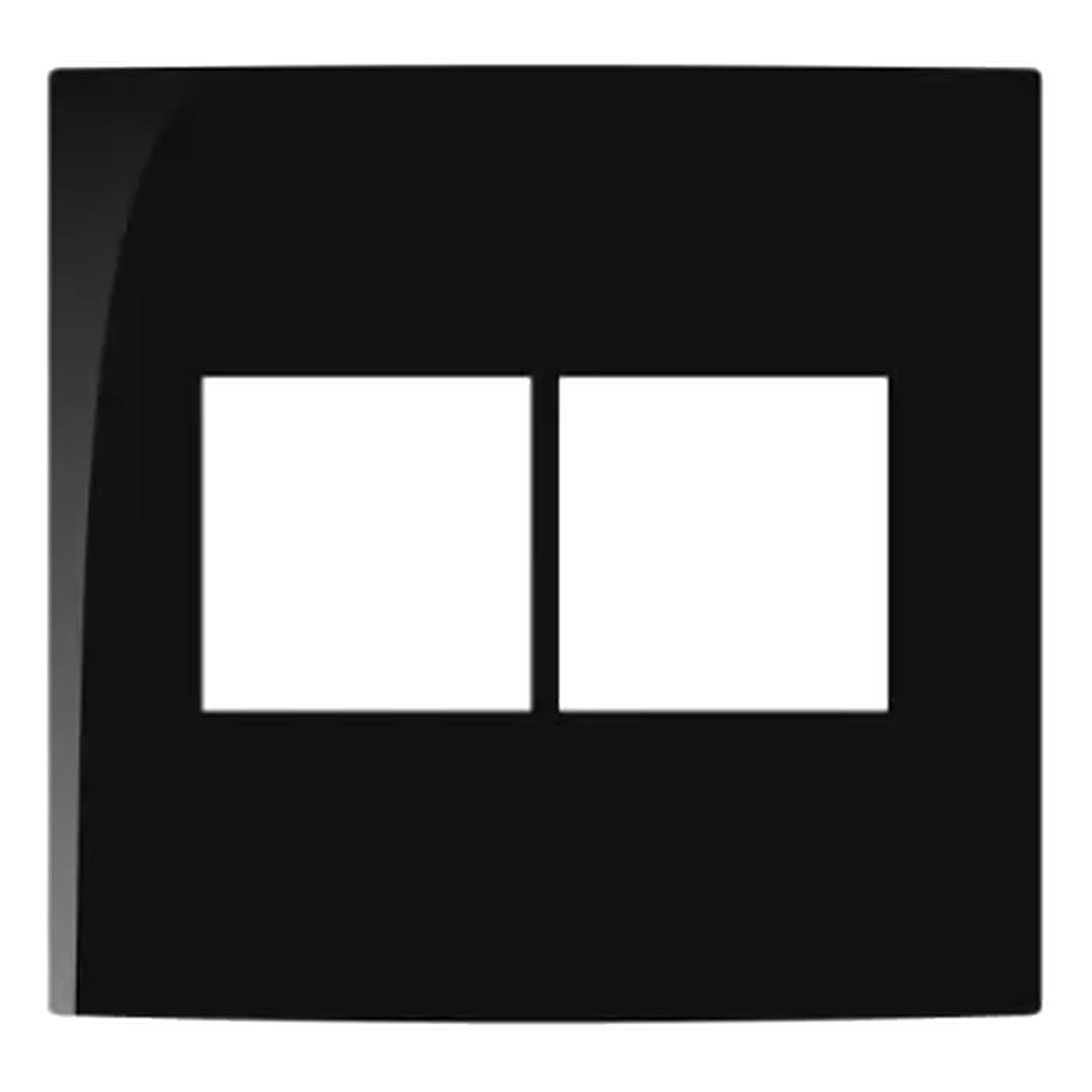 Placa 4X4 4 Postos Juntos Ebony Linha Sleek Margirius