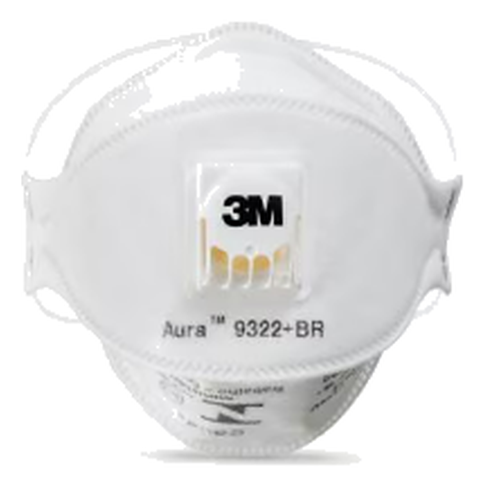 Respirador Descartavel Aura 9322+BR Pff2 Valvulada 3M