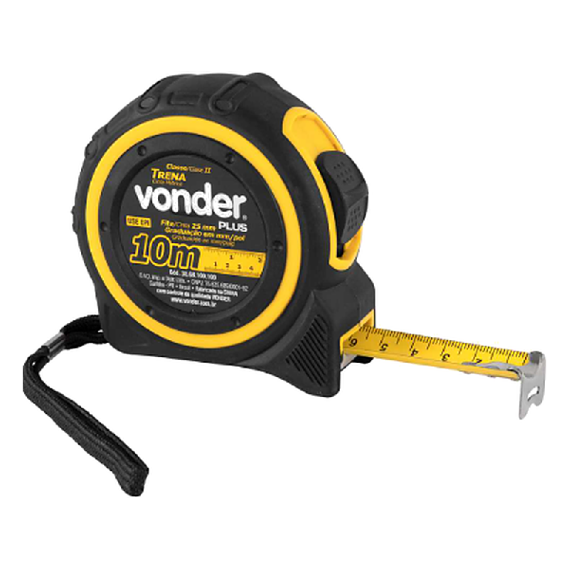 Trena Curta DE Aço 10M X 25MM Vonder Plus Vonder