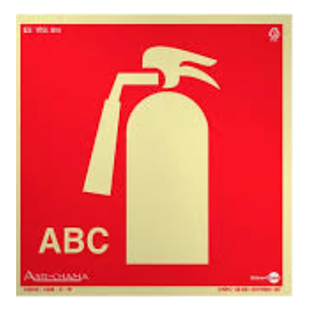 Placa Sin Paf893 Extintor DE Incêndio áGua Pvc 2MM Foto 15X15CM E5 Encartale