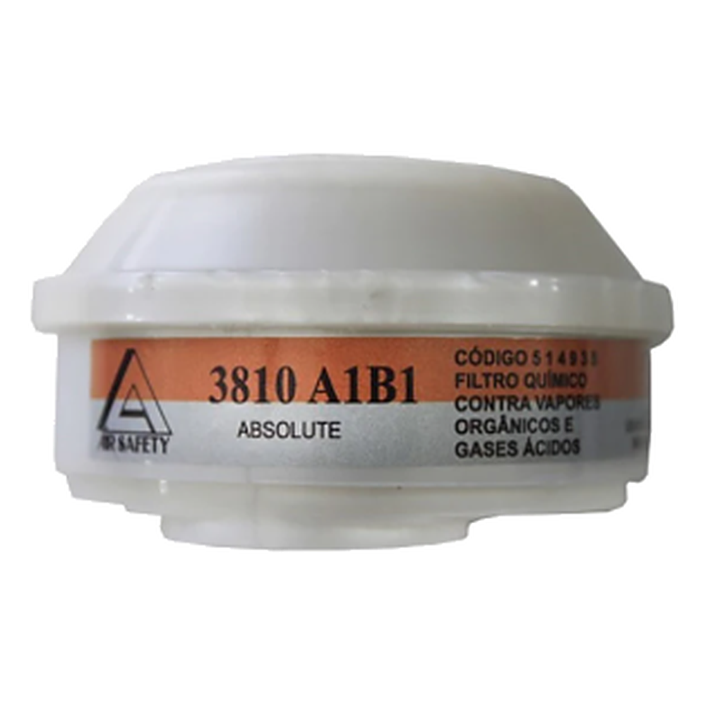 Filtro Químico Tipo 3810 A1b1 (VO+GA) 514935 P/ Masc Absolute 2 Cart Airsafety