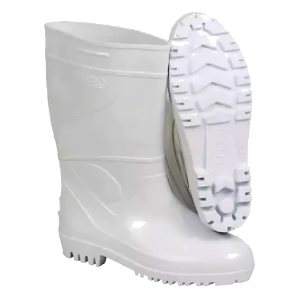 Bota DE Pvc Agro Branca Cano Medio Membrana Fina Innpro