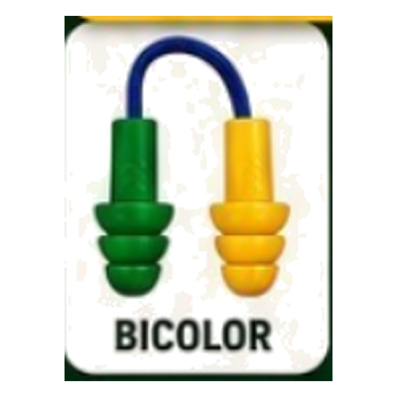 Protetor Auricular Plug Silicone Bicolor 18DB Maxxi Royal
