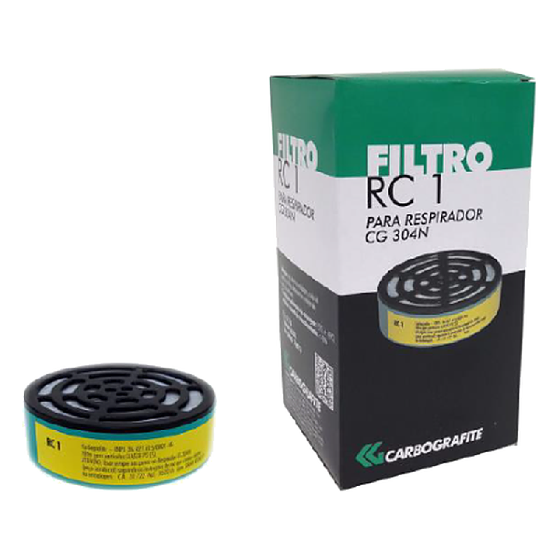 Cartucho Rc1 Para Mascara Cg304n Calsse P2 Carbografite